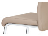 DCL-418 CAP, jídelní židle, chrom / ekokůže cappuccino