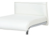 DCL-418 WT, jídelní židle, chrom / ekokůže bílá