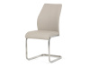 DCL-D1277 CRM, jídelní židle, broušený nerez / ekokůže krémová