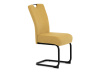 DCL-E2008 YEL2, jídelní židle, černá / látka žlutá