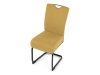 DCL-E2008 YEL2, jídelní židle, černá / látka žlutá