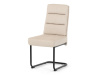 DCL-P3107 CRM2, jídelní židle, černá / látka krémová