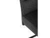 DCL-P3107 GREY2, jídelní židle, černá / látka tmavě šedá