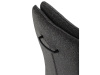 DCL-P3107 GREY2, jídelní židle, černá / látka tmavě šedá