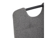 DCL-V2017 GREY2, jídelní židle, černý lak / látka šedá