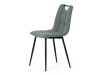 DCL-V2017 GRN2, jídelní židle, černá / látka zelená