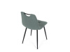 DCL-V2017 GRN2, jídelní židle, černá / látka zelená