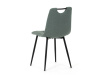 DCL-V2017 GRN2, jídelní židle, černá / látka zelená