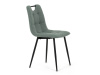 DCL-V2017 GRN2, jídelní židle, černá / látka zelená