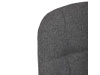 DCL-V2040 GREY2, jídelní otočná židle, černý lak / látka šedá