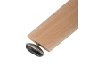 DT-316 WT, jídelní stůl pr. 80cm, přírodní / bílý lak