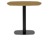 DT-X7117 OAK, jídelní stůl 80x80cm, černá / dub