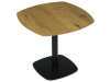 DT-X7117 OAK, jídelní stůl 80x80cm, černá / dub