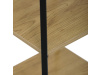 GD-170 OAK, věšák se 4-mi policemi, černý lak / dub divoký