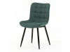 HC-462 GRN2, jídelní židle, černá / látka zelená