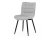 HC-462 SIL2, jídelní židle, černá / látka stříbrná