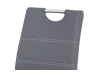 HC-481 GREY, jídelní židle, chrom / ekokůže šedá