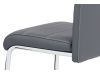 HC-481 GREY, jídelní židle, chrom / ekokůže šedá