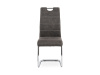 HC-483 GREY3, jídelní židle, chrom / látka antracitově šedá