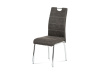 HC-486 GREY3, jídelní židle, chrom / látka šedá