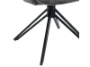 HC-533 GREY2, jídelní a konferenční křeslo, černá / látka tmavě šedá