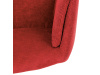 HC-993 RED2, jídelní křeslo, černá otočná podnož / látka červená