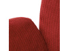 HC-993 RED2, jídelní křeslo, černá otočná podnož / látka červená