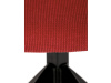 HC-993 RED2, jídelní křeslo, černá otočná podnož / látka červená