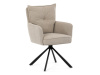 HC-X1128 LAN2, jídelní otočné křeslo, černá / látka béžová