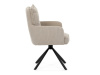 HC-X1128 LAN2, jídelní otočné křeslo, černá / látka béžová