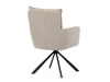 HC-X1128 LAN2, jídelní otočné křeslo, černá / látka béžová
