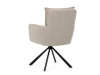HC-X1128 LAN2, jídelní otočné křeslo, černá / látka béžová