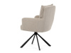 HC-X1128 LAN2, jídelní otočné křeslo, černá / látka béžová