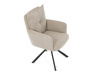 HC-X1128 LAN2, jídelní otočné křeslo, černá / látka béžová