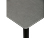HT-398M GREY, jídelní stůl 80x80cm, černá / šedý mramor