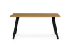 HT-532 OAK, jídelní stůl 160x90cm, černý lak / dub