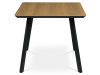 HT-532 OAK, jídelní stůl 160x90cm, černý lak / dub
