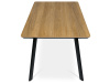 HT-532 OAK, jídelní stůl 160x90cm, černý lak / dub