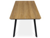 HT-533 OAK, jídelní stůl 180x90cm, černý lak / dub