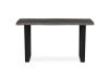 HT-F4214 GREY, jídelní stůl 140x80cm, černý lak / dub šedý