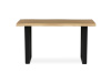 HT-F4214 OAK, jídelní stůl 140x80cm, černý lak / dub divoký