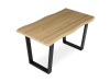 HT-F4214 OAK, jídelní stůl 140x80cm, černý lak / dub divoký