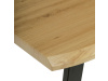 HT-F4214 OAK, jídelní stůl 140x80cm, černý lak / dub divoký
