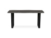 HT-F4216 GREY, jídelní stůl 160x90cm, černý lak / dub šedý