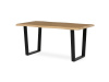 HT-F4216 OAK, jídelní stůl 160x90cm, černý lak / dub divoký