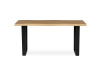 HT-F4216 OAK, jídelní stůl 160x90cm, černý lak / dub divoký