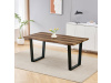 HT-F4216 OLW, jídelní stůl 160x90cm, černý lak / staré dřevo