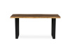 HT-F4216 OLW, jídelní stůl 160x90cm, černý lak / staré dřevo