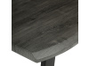 HT-F4218 GREY, jídelní stůl 180x90cm, černý lak / dub šedý