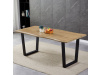 HT-F4218 OAK, jídelní stůl 180x90cm, černý lak / dub divoký